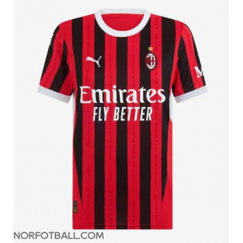 Billige Fotballdrakt AC Milan Replika Hjemmedrakt Dame 2024-25 Kortermet